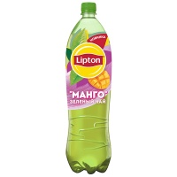 Холодный Чай Lipton / Липтон Манго 1,5 литра, пэт, 6 шт. в уп.