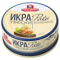 Икра трески Санта Бремор люкс Pate 90 гр