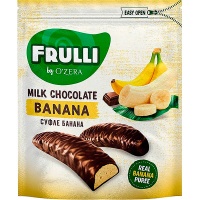 Конфеты OZera Frulli суфле банана в шоколаде 125 гр