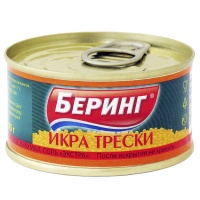 Икра трески Беринг ж/б 125 гр