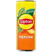 Холодный Чай Lipton / Липтон Персик 0.25 литра, ж/б, 12 шт. в уп.