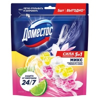Средство для чистки унитаза Domestos Power 5 MIX Свежесть лайма и ледяная магнолия 5 х 50 гр