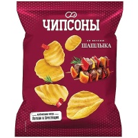 Чипсы Чипсоны со вкусом шашлыка 40 гр