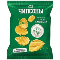 Чипсы Чипсоны со вкусом сметаны и лука 40 гр