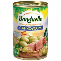 Оливки Bonduelle с анчоусом 300 гр