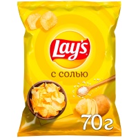 Чипсы Lays с солью 70 гр