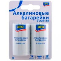 Батарейки Aro тип D LR20, 2 шт. в уп.