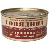 Тушеная говядина Йошкар-олинский мясокомбинат ГОСТ, ж/б, 325 гр