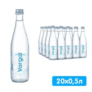 Вода Воргол Ледниковая Vorgol 0.5 литра, без газа, стекло, 20 шт. в уп.