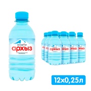 Вода Легенда гор Архыз 0.25 литра, без газа, пэт, 12 шт. в уп.