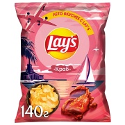 Чипсы Lays Краб 140 гр