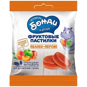 Пастилки Hippo Bondi & Friends Яблоко персик 30 гр