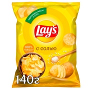 Чипсы Lays с солью 140 гр