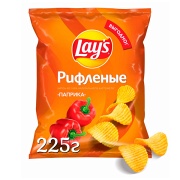 Чипсы Lays Рифленые паприка 225 гр