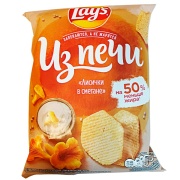 Чипсы Lays Из Печи лисички в сметане 85 гр