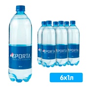 Вода Sporta 1 литр, без газа, пэт, 6 шт. в уп.