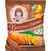 Чипсы Хрустящий картофель в ломтиках со вкусом сметаны и лука 70 гр