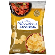 Чипсы Московский картофель в ломтиках со вкусом раков 60 гр